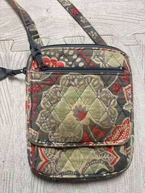 Vera Bradley Nomadic Floral Petite Double Zip Hipster Crossbody Bag